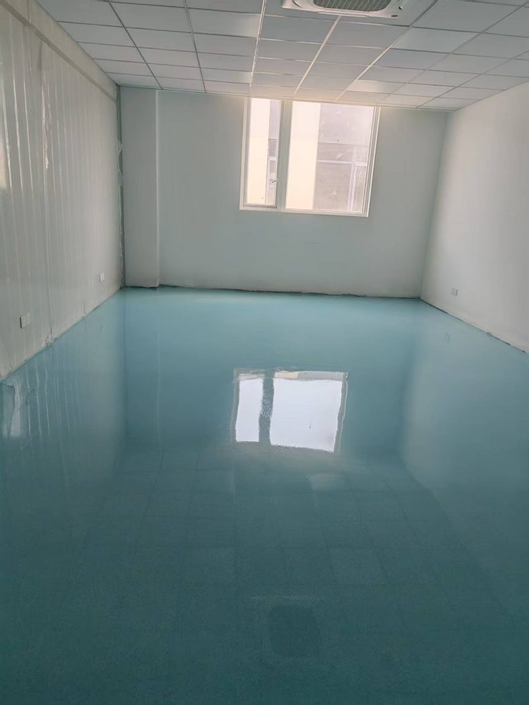 环氧自流平地坪漆 洁净车间无尘地面施工案例(images 1)